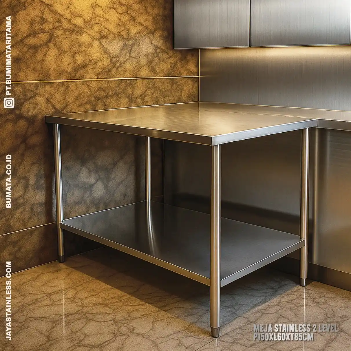 Meja Stainless – Kokoh, Higienis & Tahan Lama untuk Dapur Modern