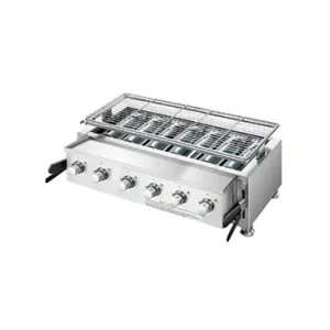 Griller S/S 6 Burner Big BBQ BS236V – Pemanggang Stainless Steel 6 Tungku Bertenaga untuk Restoran dan Katering Besar