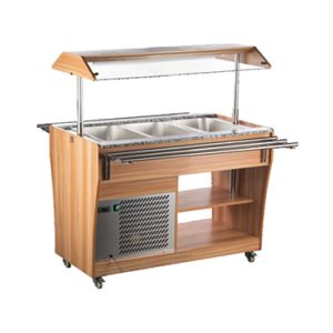 Island Salad Bar RTS-1210L – Meja Buffet Pemajang Salad & Makanan Segar